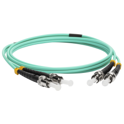 Патч-корд оптический LANMASTER, дуплексный, ST/PC-ST/PC, OM3, LSZH, 1.0 м