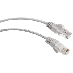 Cabeus PC-UTP-RJ45-Cat.5e-3m-LSZH Патч-корд U/UTP, категория 5е, 2xRJ45/8p8c, неэкранированный, серый, LSZH, 3м