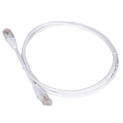 Патч-корд TWT UTP кат.5e, с заливными колпачками, 0.15 м, белый