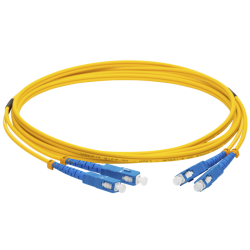 Патч-корд оптический LANMASTER, LSZH, дуплексный, SC/UPC-SC/UPC, SM OS2, 5.0 м