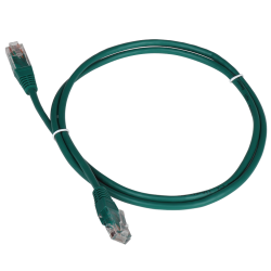 Патч-корд TWT UTP кат.5e, с заливными колпачками, 20.0 м, зеленый
