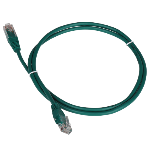 Патч-корд TWT UTP кат.5e, с заливными колпачками, 20.0 м, зеленый