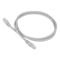 Патч-корд TWT UTP кат.6, с заливными колпачками, 7.0 м, серый