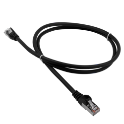 Патч-корд LANMASTER LSZH FTP кат.5e, 0.5 м, черный