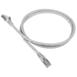 Патч-корд TWT FTP кат.5e, с заливными колпачками, 10.0 м, серый