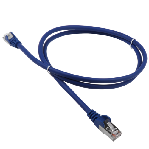 Патч-корд LANMASTER LSZH FTP кат.5e, 1.0 м, синий