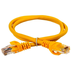 ITK Коммутационный шнур (патч-корд), кат.5Е UTP, 3м, желтый