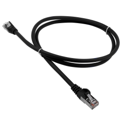 Патч-корд LANMASTER LSZH FTP кат.5e, 2.0 м, черный