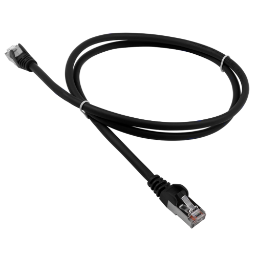 Патч-корд LANMASTER LSZH FTP кат.5e, 2.0 м, черный