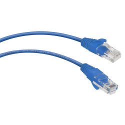 Cabeus PC-UTP-RJ45-Cat.5e-0.5m-BL Патч-корд U/UTP, категория 5е, 2xRJ45/8p8c, неэкранированный, синий, PVC, 0.5м