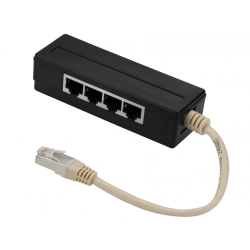 Y-адаптер, 4 параллельных порта, горизонтальный