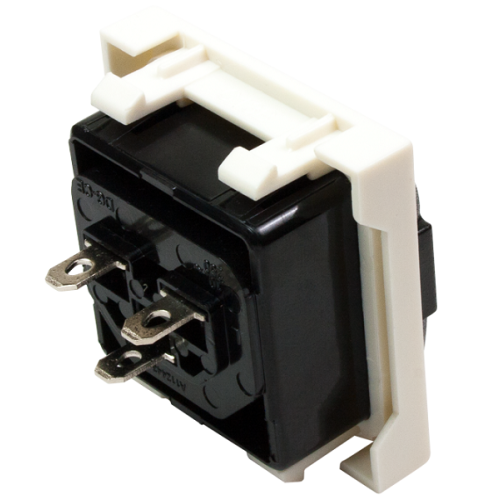 Гнездо IEC 60320 C13 с блокировкой, 10A, 250V, формата Mosaic, 45x45 мм