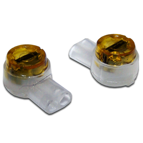 Соединитель проводов 0.4-0.9 мм, изолированный (скотчлок), прямое соединение, гель, 100 шт.