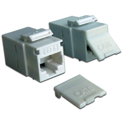 Повторитель портов RJ-45, неэкранированный, кат.6, формата Keystone, белый