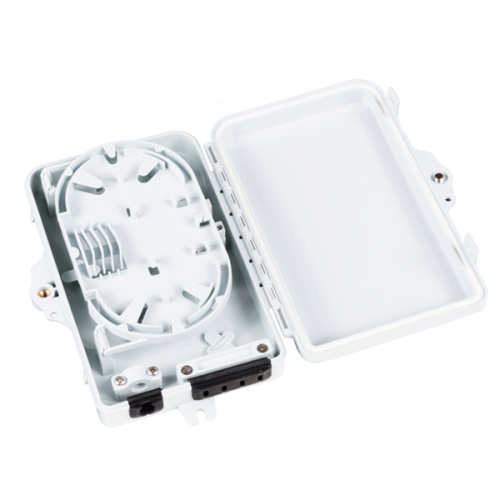 Настенный распределительный бокс на 4 волокна, наружной установки, IP65