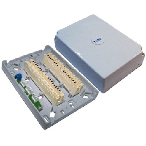 Настенная коробка с установленными плинтами, 2 размыкаемых плинта, 20 пар, пластик