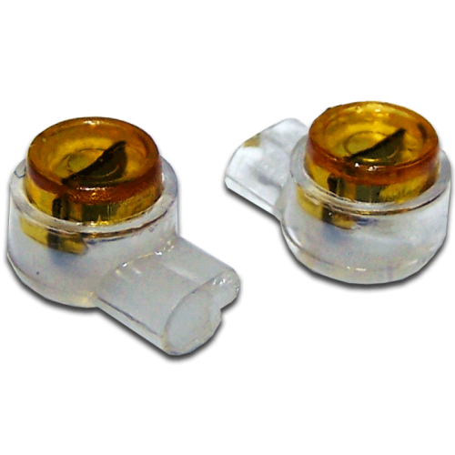 Соединитель проводов 0.4-0.7 мм, изолированный (скотчлок), прямое соединение, гель, 100 шт.