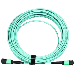 Сборка кабельная MPO-MPO, 12 волокон OM4, тип B (Key Up-Key Up), низкие потери, LSZH, 3 м, розовая