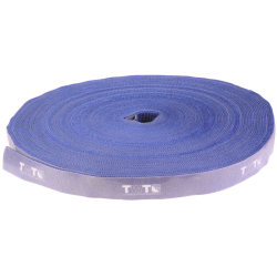 Хомут-липучка TWT шириной 20 мм, 30 м, синий