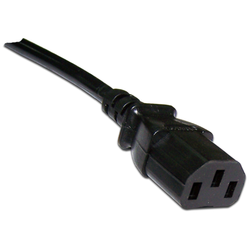 Шнур питания C13-Schuko угловая, 220В, 10А, черный, 5 метров