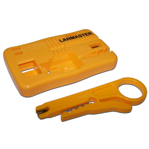 Монтажная площадка для кейстоунов с инструментом для разделки кабеля