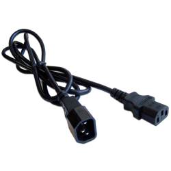 Шнур питания C13-C14, 220В, 10А, черный, 3 метра