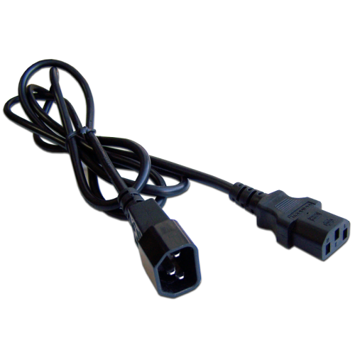 Шнур питания C13-C14, 220В, 10А, черный, 3 метра