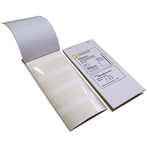 Маркер самоламинирующийся, блокнот, 30х15, диам.9мм, 120 шт.