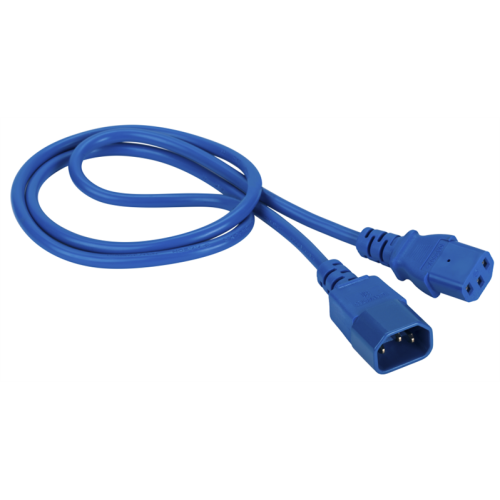 Шнур питания C13-C14, 3х0.75, 220В, 10А, синий, 7 метров