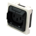 Гнездо IEC 60320 C13 с блокировкой, 10A, 250V, формата Mosaic, 45x45 мм