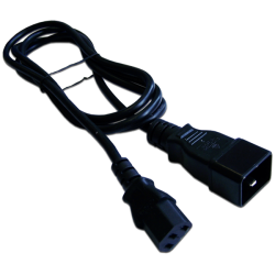Шнур питания С13-C20, 220В, 10А, черный, 3 метра