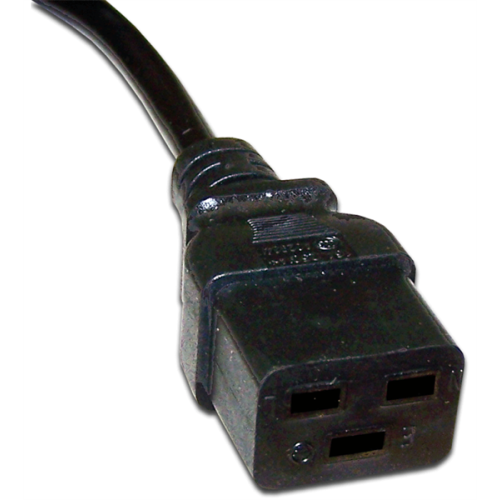 Шнур питания C19-C20, 3х1.5, 220В, 16А, черный, 2 метра