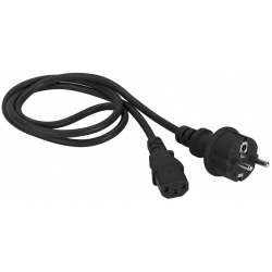 Шнур питания C13-Schuko прямая, 3х0.75, 220В, 10А, черный, 7 метров