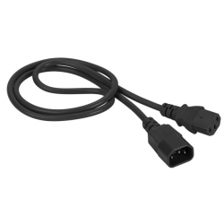 Шнур питания C13-C14, 3х0.75, 220В, 10А, черный, 7 метров