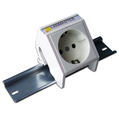 Рамка на DIN-рейку для установки вставок и электромодулей 45х45, белая