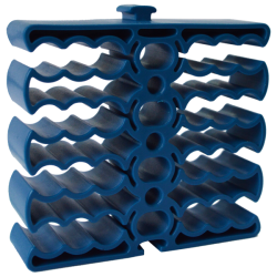 Кабельная гребенка на 24 кабеля, синяя