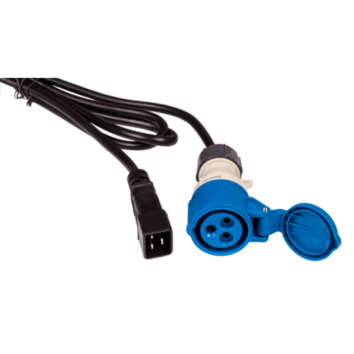 Шнур питания C20-I309 Female, 3х2.5, 220В, 16А, черный, 2.5 метра