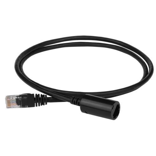 Удлинитель патч-корда UTP кат.5E, розетка RJ45 - вилка RJ-45, 1.0 м, серый