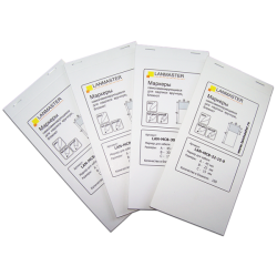 Маркер самоламинирующийся, блокнот, 25х15, диам.9мм, 45 шт.