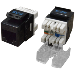 Модуль Keystone RJ45, Cat.5E, UTP, 180 градусов, черный