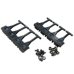 Кабельная гребенка 4U универсальная, с пальцами глубиной 106 мм, 2 шт. в комплекте, черная