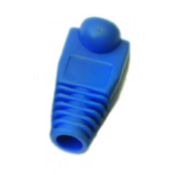 Защитные колпачки для кабеля 6,0мм cat.5, на соединение коннектора с кабелем, синий, 100 шт. в пачке