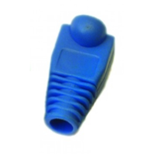 Защитные колпачки для кабеля 6,0мм cat.5, на соединение коннектора с кабелем, синий, 100 шт. в пачке