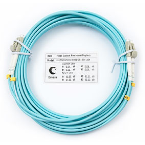 Cabeus FOP-50-LC-LC-5m Шнур оптический duplex LC-LC 50/125 mm OM3 5м LSZH