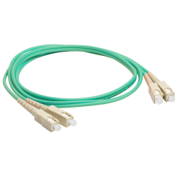 Патч-корд оптический LANMASTER, дуплексный, SC/PC-SC/PC, OM3, LSZH, 1.0 м