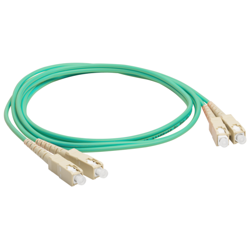 Патч-корд оптический LANMASTER, дуплексный, SC/PC-SC/PC, OM3, LSZH, 1.0 м