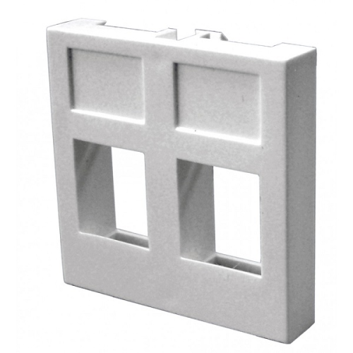 Вставка 45х45 на 2 кейстоуна без шторок, белая