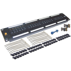 Патч-панель LANMASTER 48 портов, UTP, кат.5E, 2U