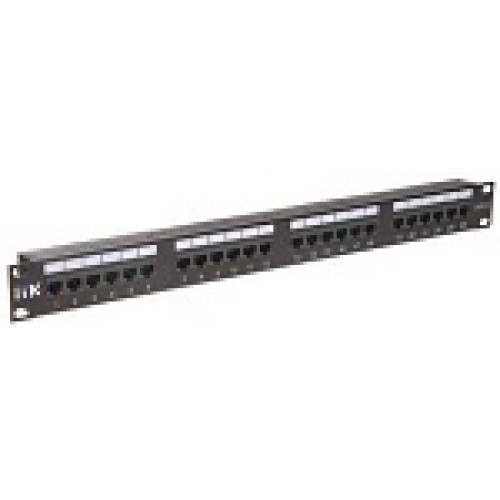 ITK 1U патч-панель кат.6 UTP, 24 порта (Dual)