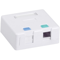 ITK Корпус настенной розетки для 2 мод. Keystone Jack